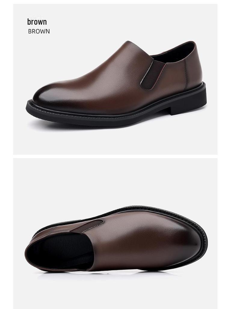 Zapatos de Cuero Slip-On de Otoño para Hombre 2024: Formal, Negocios, Casual, Conducción