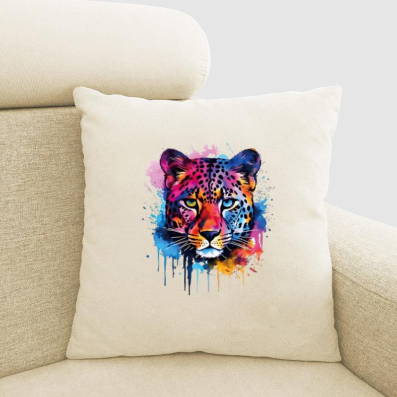 Serious Tiger Iron On Patches Fashion Heat Press Appliqued Jeans Stripes Diy Accessory Sticker Thermal Sticker On Clothes Animal