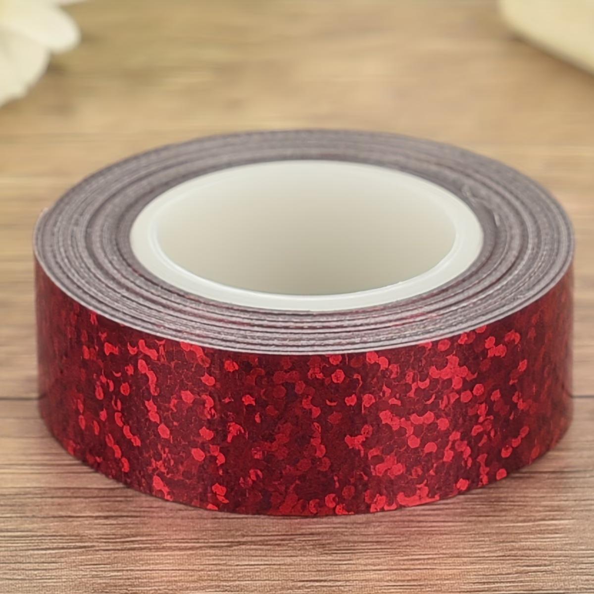 1 Roll of Iridescent Rainbow Laser Cloth-Based Masking Tape Suitable for Art Scrapbook Journal Decoration Tape