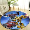 1pc Transformers1 Design Printed Area Round Carpet for Bedroom Living Room Home Decor Rugs Mat Non Slip Mat Rug for Bedside