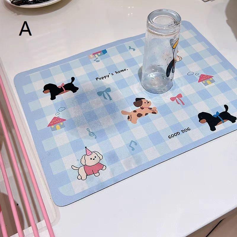 Non-Slip Kitchen Absorbent Mat Placemats Table Mats Diatom Mud Waterproof Insulation Insulation Non-Slip Placemats Drain Plate
