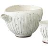 Sake Tokkuri and Ochoko Diameter X X Height Kohiki Faceted Katakuchi Chilled Sake Mino Suitable for Hot Cold and Japanese Sake Ale-net Set, (Cupcake)