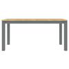 Vidaxl Panama Dining Table, Grey, 160X80X75 Cm, Pine Wood