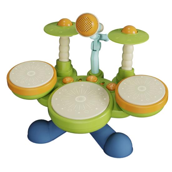 1 Set Kids' Drum Toy Set Safe Stimulating Educational Musical Instrument Curious Minds Gift for Boys Girls
