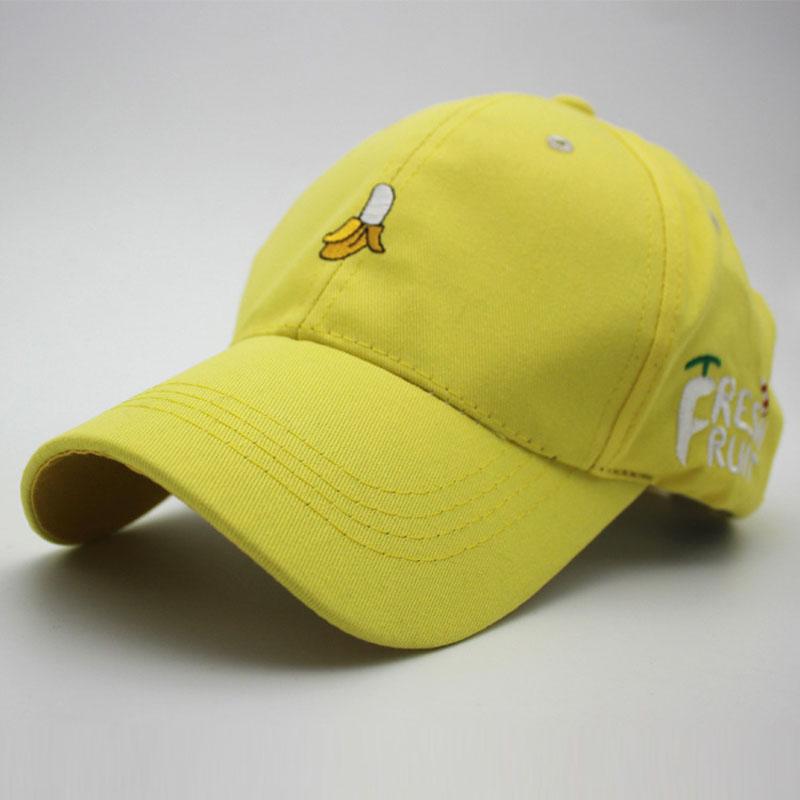 New Arrival Spring Leisure Fresh Fruit Embroidery Hat Strawberry Banana Cherry Orange Peach Baseball Cap For Women