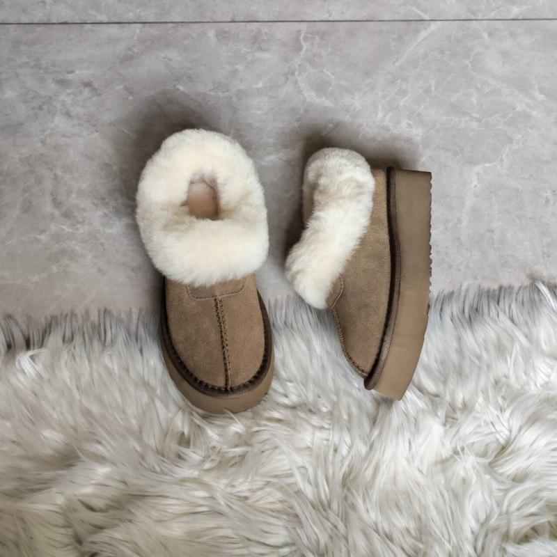 

2025 autumn and winter women s fur integrated snow boots short boots thick-soled heightening short boots hooked fashion snow boots 40