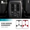 BBQ1 For Dodge Durango 2014 2015 2016 2017 2018 2019 2020 Real Soft Carbon Fiber Sticker Car Rear Air Vent Interior Trim Accessories