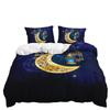 Quilt Cover Star Moon Pillowcase Bedroom Bedding Digital Printing Three-Piece Set