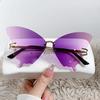 Butterfly Sunglasses Women'S Large Frame Gradual Change Color Sunglasses Trend Street Sunglasses