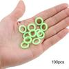 100x Zeltheringe, Ösen Leuchtend 15mm Außendurchmesser 3mm Breite Silikonringe für Außenbereich
