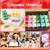 Wax Melt Molds Wax Melt Clamshells 6 Cavity Cubes Clamshells Clear Empty Plastic Cube Tray for Wickless Tarts Candles