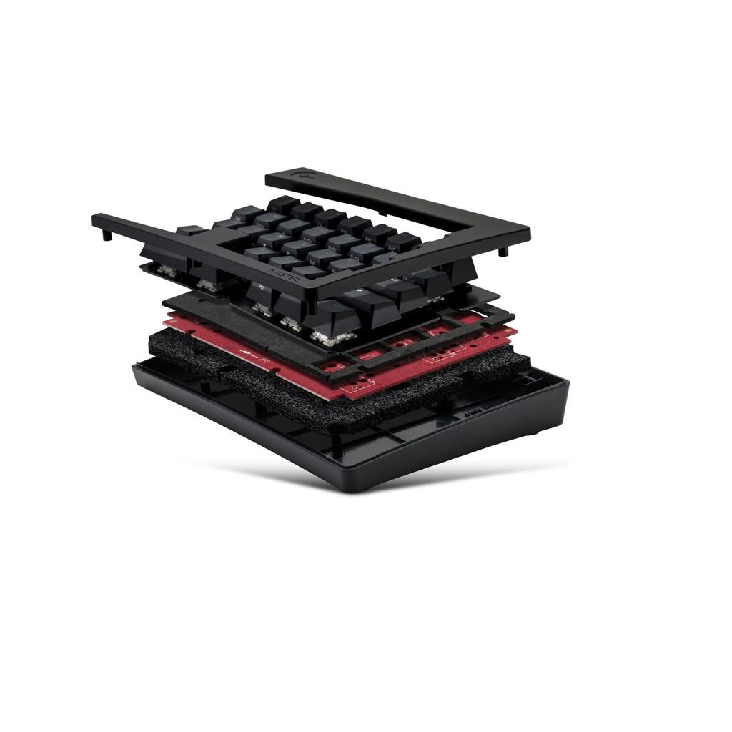 BAROCCOMiSTEL MD600 Alpha Split Wired Bluetooth 64 Black White Double Shot RGB Macro Media Key Support Japanese Distributor (English Layout/Brown