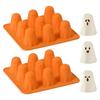 New 3D Reusable Ghost Silicone Mold Halloween Chocolate Moulds Wear Resist Holiday Kitchen Tools for Jelly Chocolate Candy Gummy