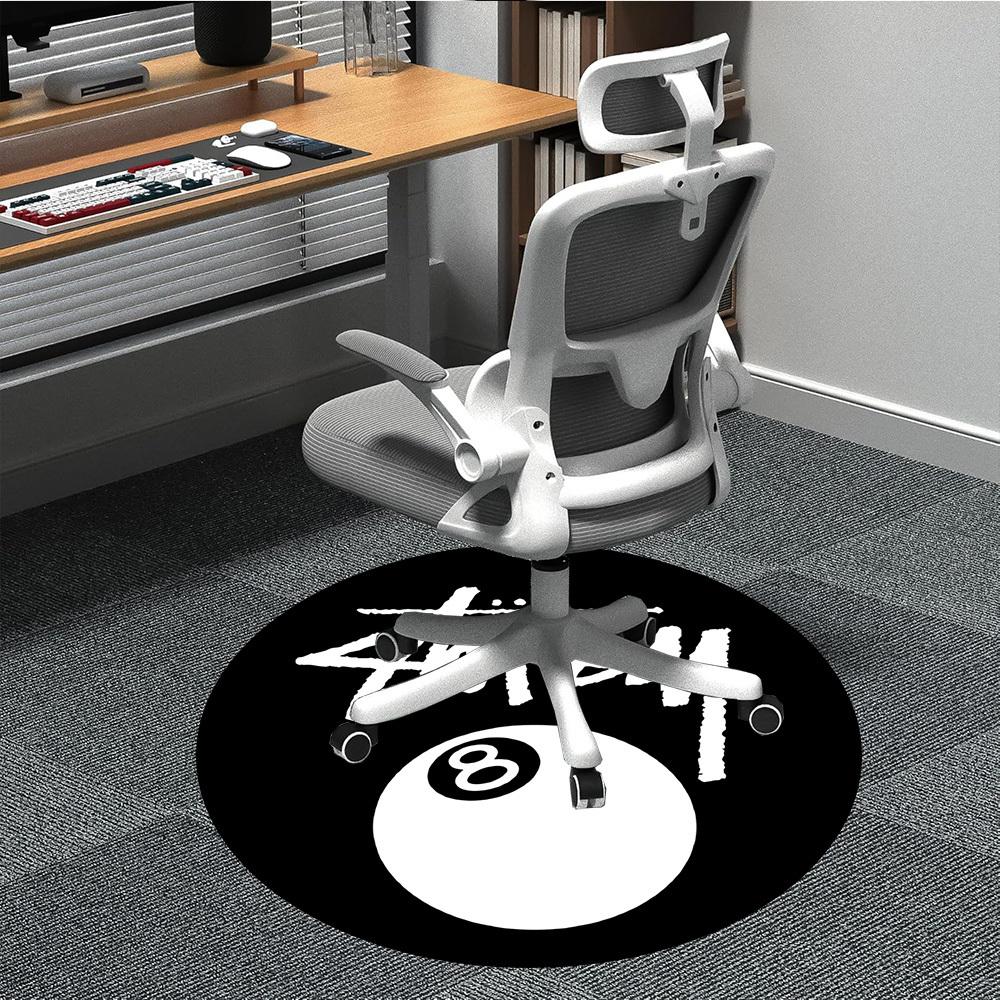 

1 шт. Круглий килим Stussy Ball для офісу, під офісні крісла, спальні, вітальні, домашнього декору a0926122 80cm by 80cm