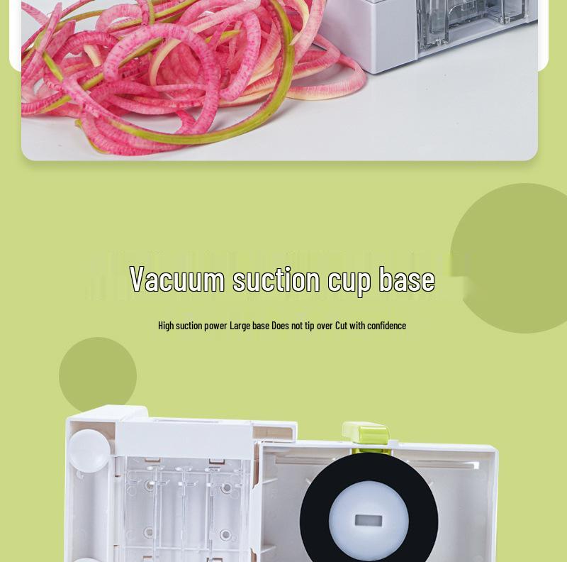 Cortador Julienne de Manivela Certificado por la FDA: Cortador de Verduras Multifuncional y Rallador Manual para Rábanos y Patatas.