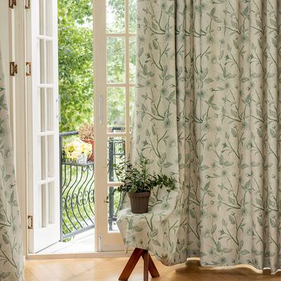 1PC NAPEARL 70-80% Shading French Retro Romantic Printed Blackout Curtain For Bedroom Living Room Home Decor