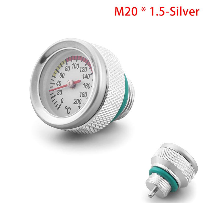 Motorcycle Modification Fuel Tank Cap With Oil Temperature Gauge Motorcycle Fuel Tank Caps With 0-200℃ Oil Temperature Gauge
