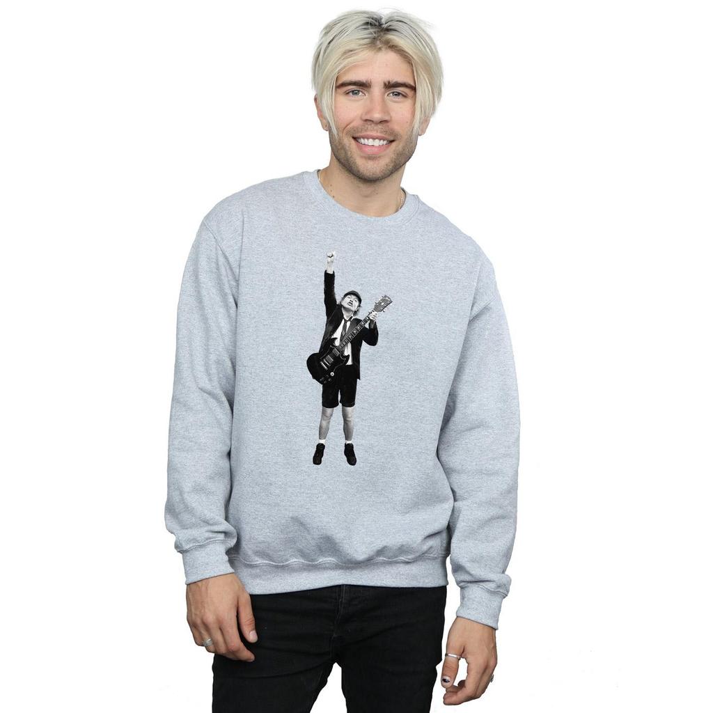 AC/DC Mens Angus Young Cut Out Sweatshirt