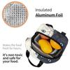 Cartoon Black White Cat Print Insulated Lunch Bag for Women Kids Leakproof Food Boxes Thermal Lunch Box Tote