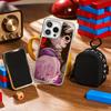 Bibian Player Y2k Anime Girl Design Phone Case for iPhone 16 15 14 13 12 11 Pro Max Sheepskin Silver-edged Protective Case