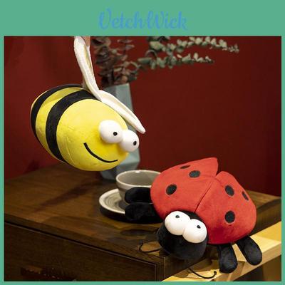 Adorables Juguetes de Peluche de Abeja y Mariquita Animales de Peluche Suaves y Acogedores Regalos Para Niños