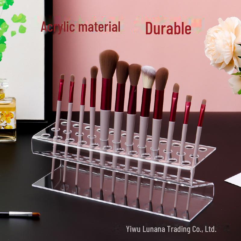 Transparente staubdichte Aufbewahrungsbox für Make-up-Pinsel & Augenbrauenstifte