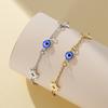  Star of David Chai Bracelet Stainless Steel Fashion Blue Turkish Evil Eyes Bracelets For Women Adjustable Jewelry Gifts