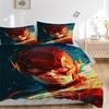 3pcs Flash Speed Bedding Set, Duvet Cover and Pillowcases Machine Washable Seasons All Suitable, Design for Bedroom (No Filling)320