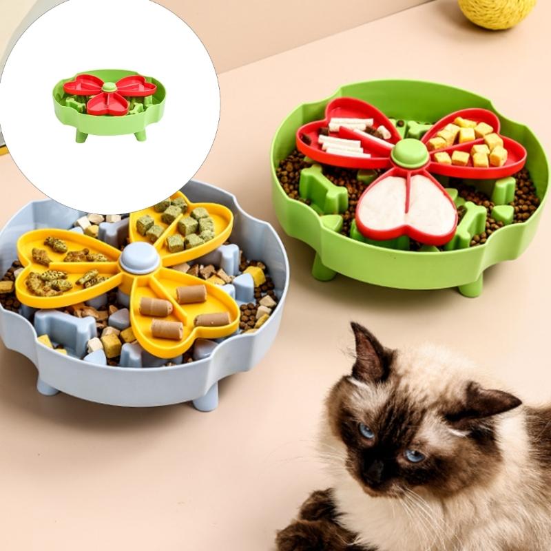 Windmill Slow Feeder Dog Food Bowl With Puzzle Design Prevent Choking Health Eating Habits For Fast Eating Dog Use