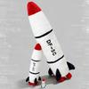 Wind Ost 5c Raketenförmiges Plüschtier Umarmungskissen Für Schlafzimmerdeko Geschenk Für Jungen Für
