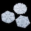 Christmas Snowflakes Coaster Casting Mold Silicone Mould DIY Crystal Epoxy Resin Mold Christmas Tree Pendant Ornament Making