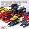 Kicarmod 1/64 Diecast Model Car Manual Assembly Of 3D Parking Building Multi-Layer Structure With Free Combination Display Car