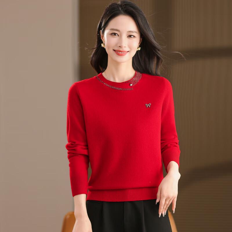 Hodo Women's 100% Pure Wool Pullover Sweater