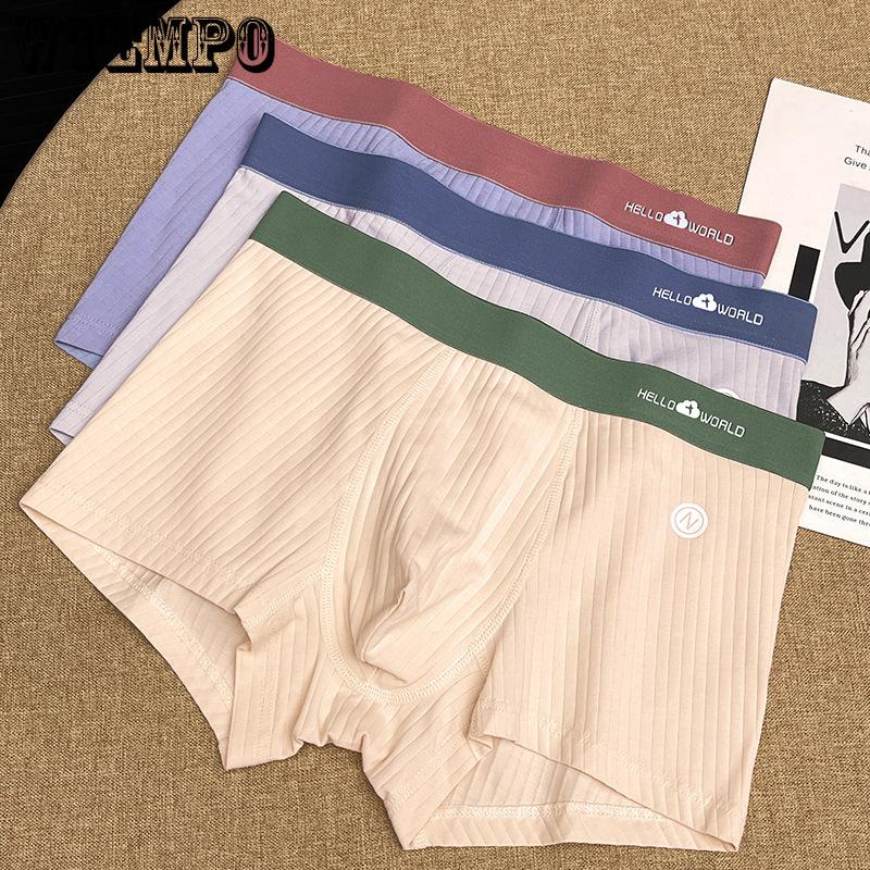 Men's Underwear Made of Pure Cotton with Four Corners Oversized Breathable Flat Corner Pants