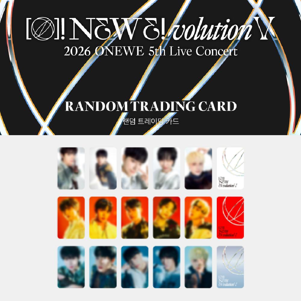 

2026 ONEWE 5th Live Concert O! NEW E!volution V Random Trading Card Random 1 pack