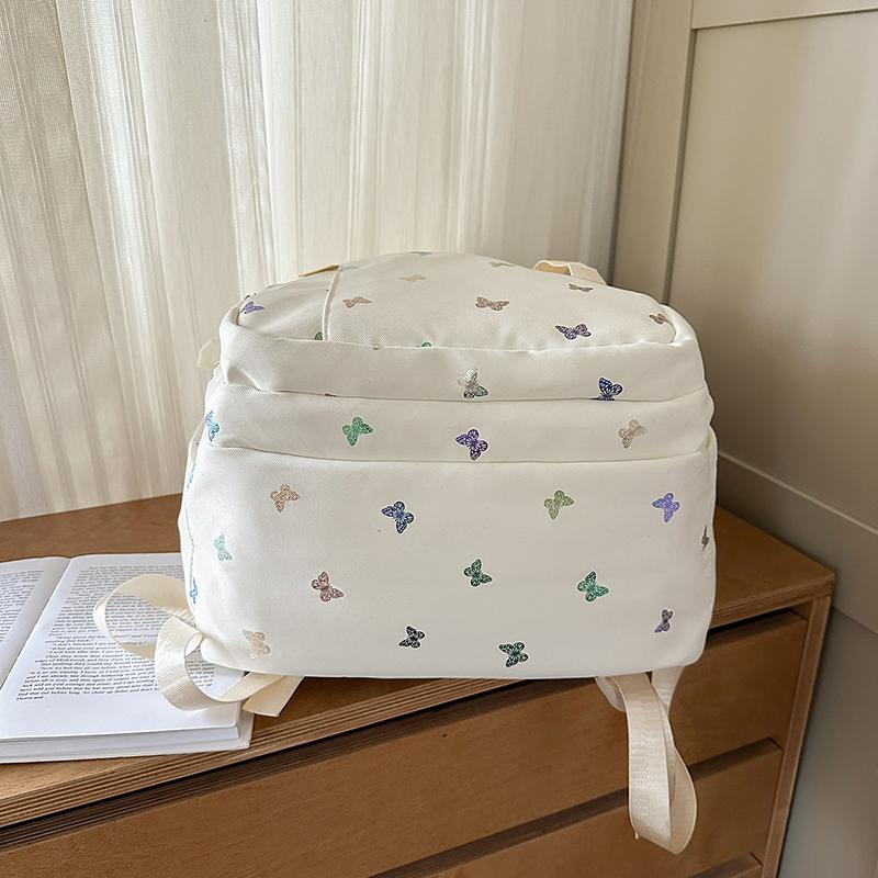 Cartoon Print Student Schoolbag Women's Large Capacity Backpack