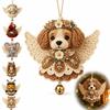 Hand-Knit Animal Crochet Ornament DIY Kit Wing Animal Yarn Pendant Kit  Window Display