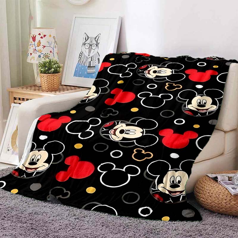 Cartoon Mickey Minnie Mouse Blanket Soft Warm Flannel Throw Fluffy Bed Blanket New Born Winter Blanket Luxury Gifts