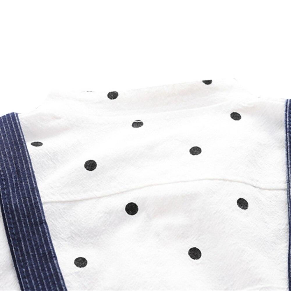 Letné chlapčenské topy s krátkym rukávom s bodkovanou potlačou Košele+šortky s remienkom Bežné oblečenie Súpravy