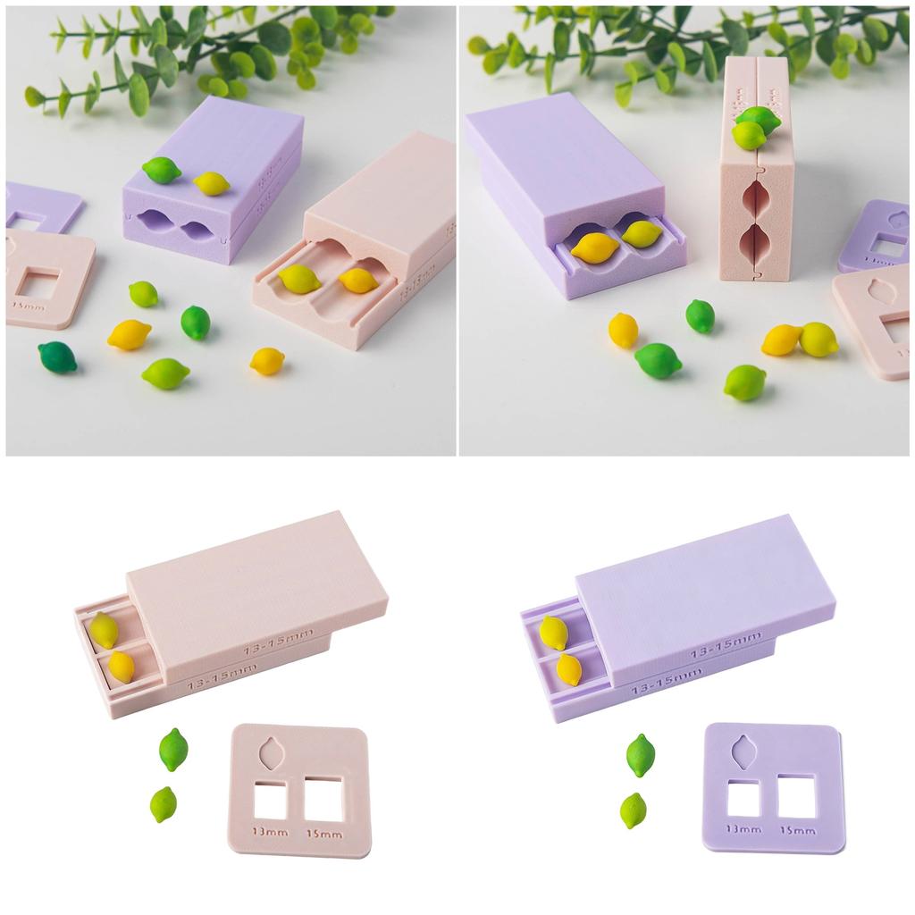 Plastic 3D Printed Lemon Bead Rolling Mold Professional Lemon Bead Rolling Tool for Clay Crafting and Jewelry Design