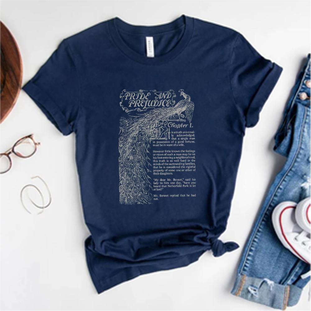 Pride and Prejudice TShirt Jane Austen Shirt Booktok Bookish Merch Mr Darcy Pemberley Reading Shirts Bookish Short Sleeves Top