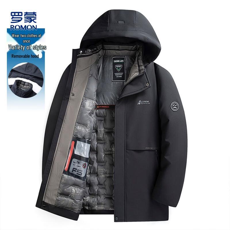 ROMON Detachable Hood Heat-Retaining Padded Men's Jacket
