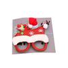 1 Set Cute Christmas Tree Kids Frame Glasses Hair Clip Wear-resistant Santa Claus Frame Glasses Hair Clip for Gifts