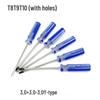 Transparent T-Handle Color Strip Screwdriver Set: Phillips, Flathead, Y-Type for Mobile Phone Repair