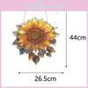 Sunflower Acrylic Window Art With Painted Finish For Elegant Home Decoration