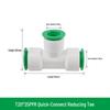 Quick Connect PPR Ball Valve PVC Elbow Tee, No Hot Melt, 4 Points/40 PE Water Pipe Fittings.