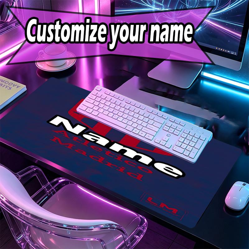 Custom Name Personalized football team Pattern Mousepad, Laptop PC Desk Mat, Decorative Desk Mat for Home Keyboard Pad Gift