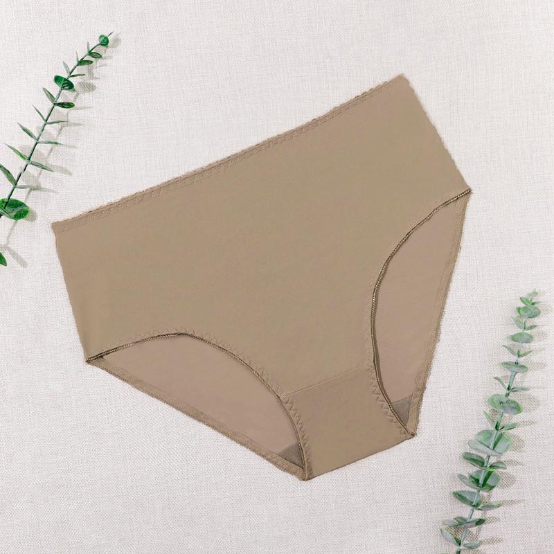 High Waist Panties for Women Underwear Ladies Cheap Briefs Traceless Thin Satin Panties L 0Xl