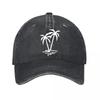 Vinyl Palm Tree Sticker Car Wall Decor Washed Baseball Cap Outdoor For Womens Unisex FeUnisex