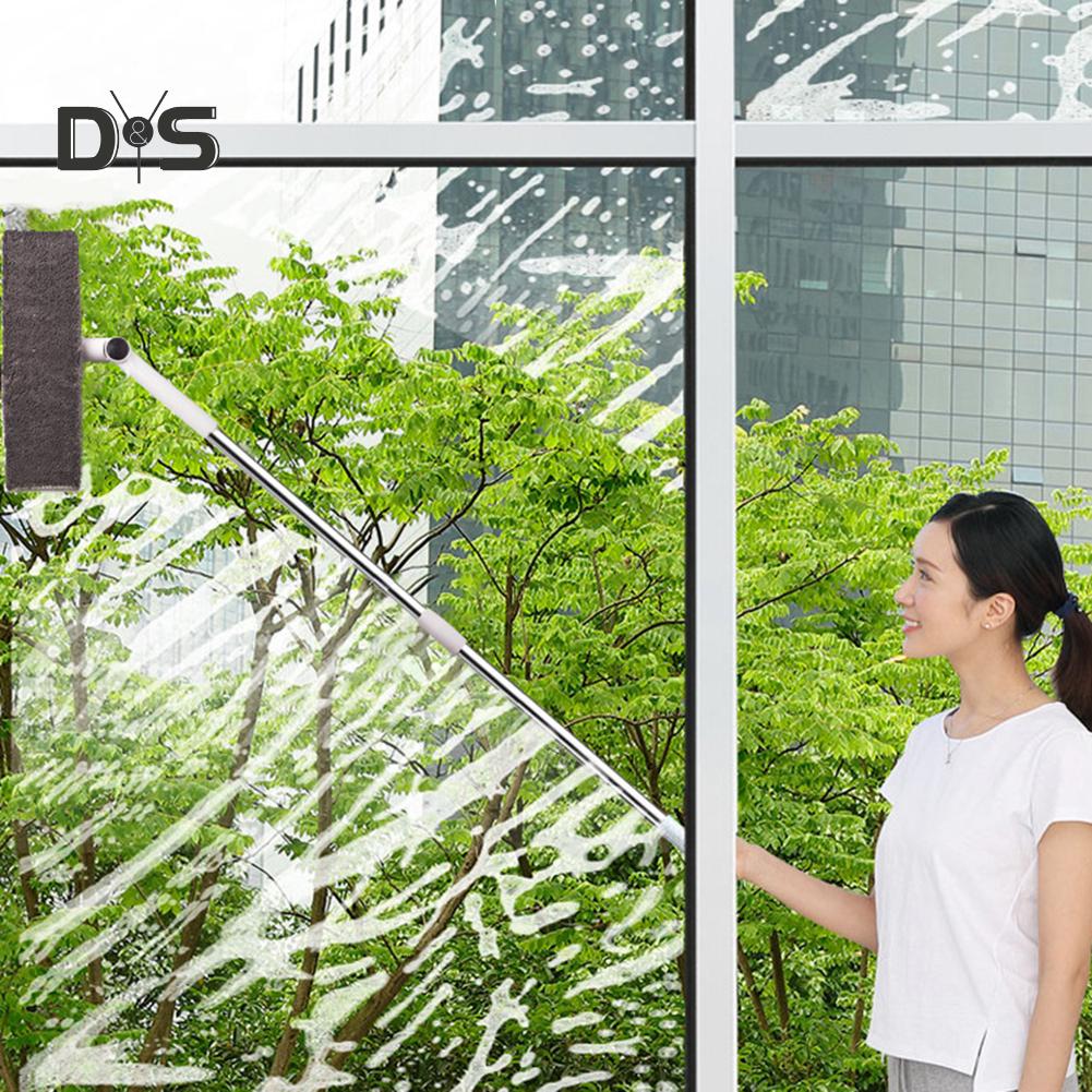 Buy Decor Double Sides Glass Cleaning Brush Telescopic Highrise Window